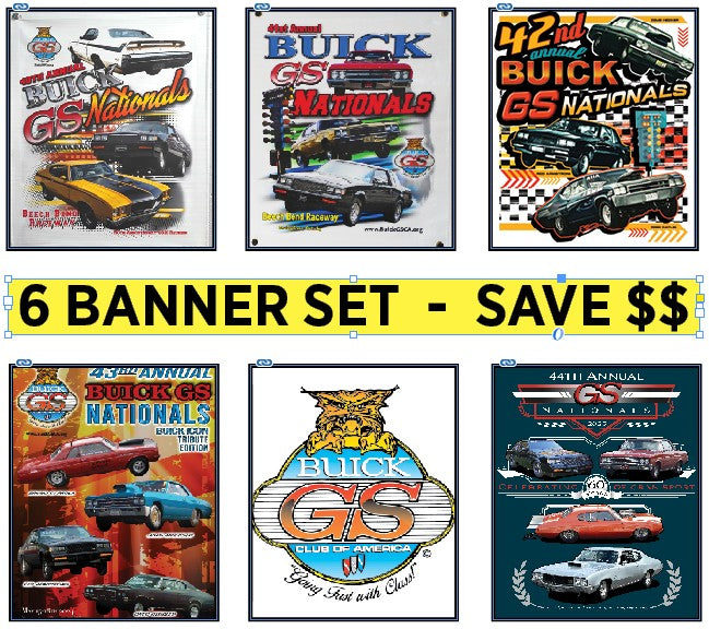 6 Banner SET 40+41+42+43+44+club Banners - SAVE$